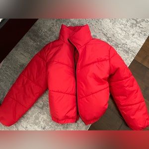 Target: Wild Fable cropped puffer, size medium